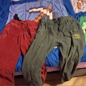 2 pairs of Krooked corduroy pants